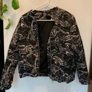 H&M cheetah printed jacket